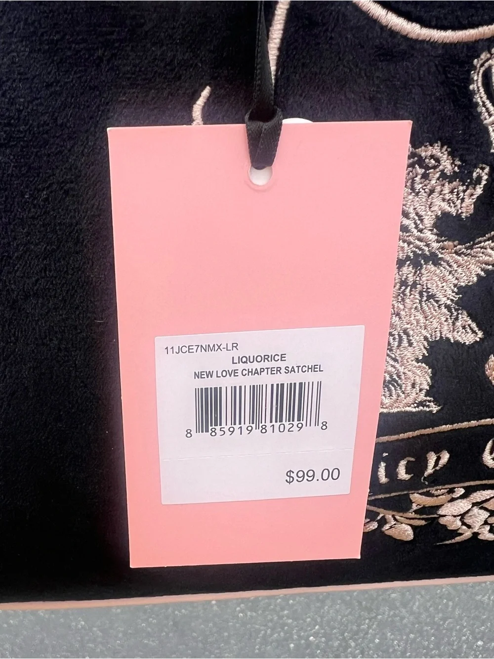 Juicy Couture black velvet